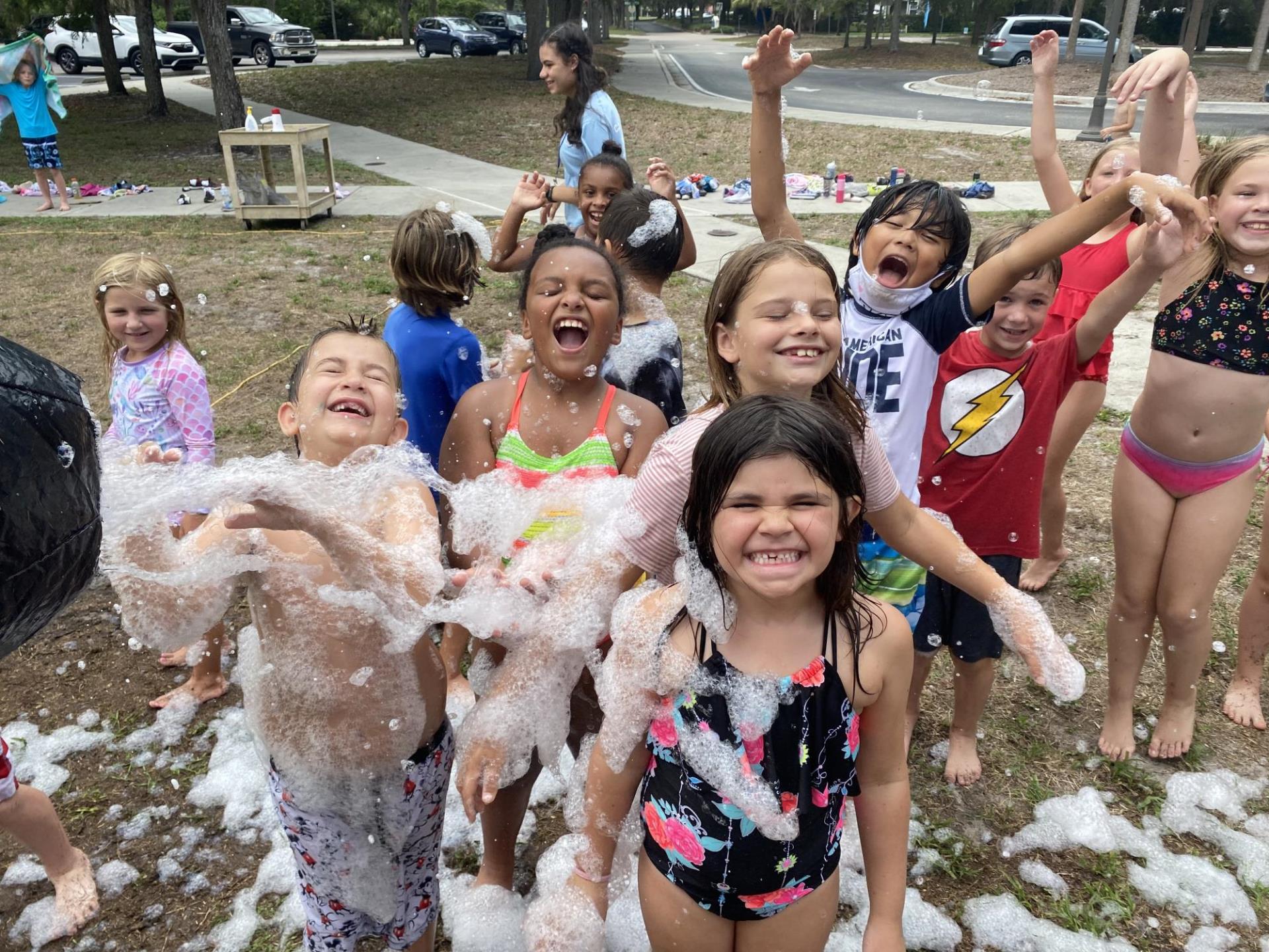 Summer Campers Group Photo at Water Day