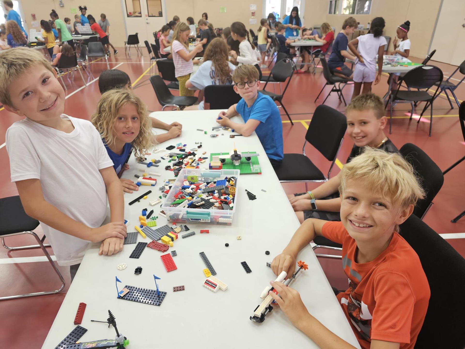 Summer Campers with Lego