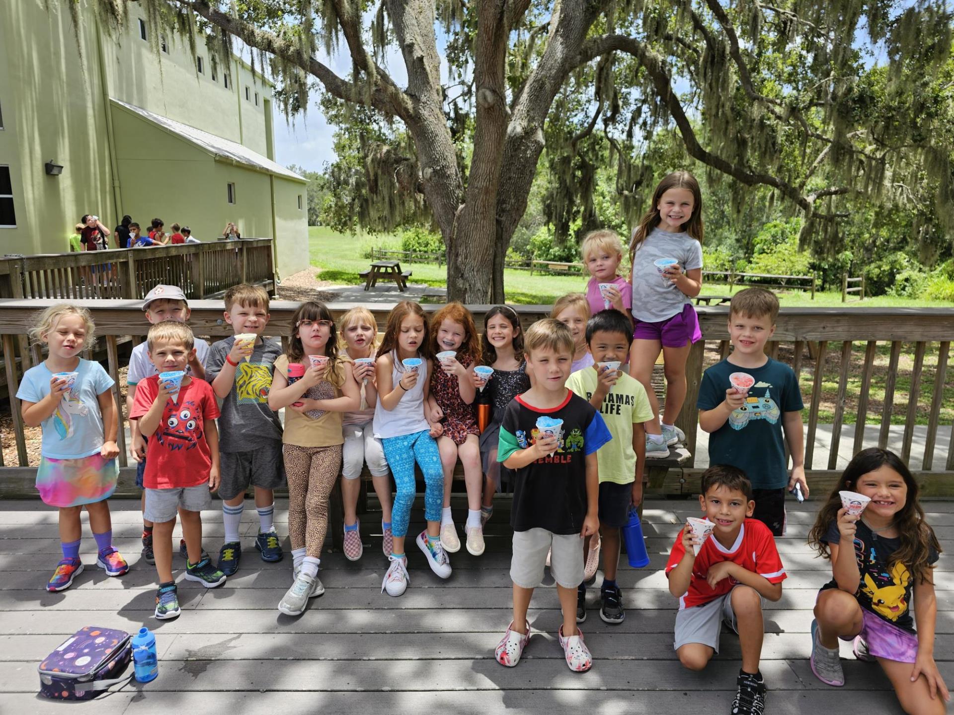 Summer Campers with Snocones