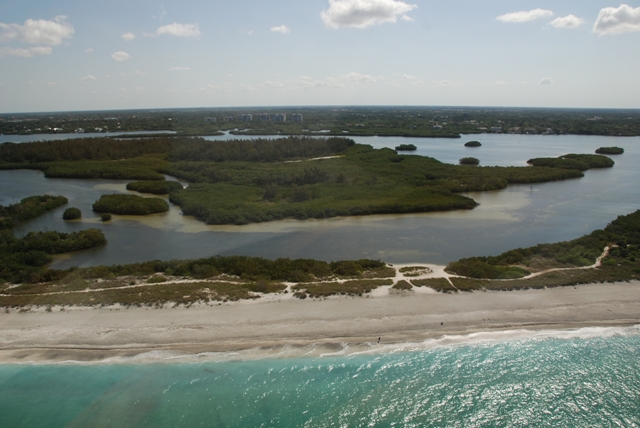 PP Aerial beach view and JN Marine Preserve web