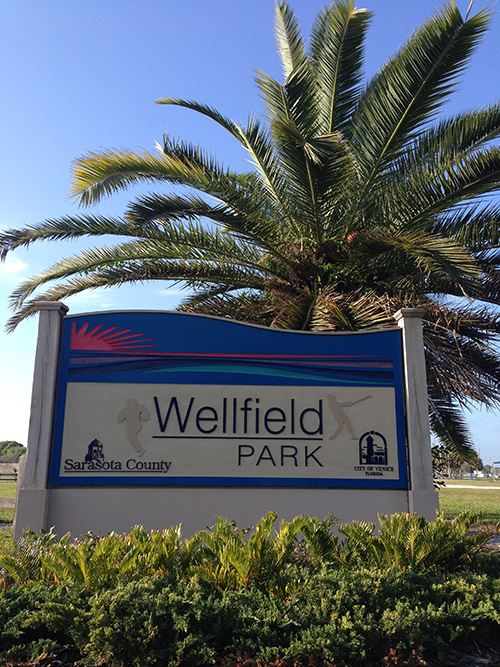 Wellfield Park Sign