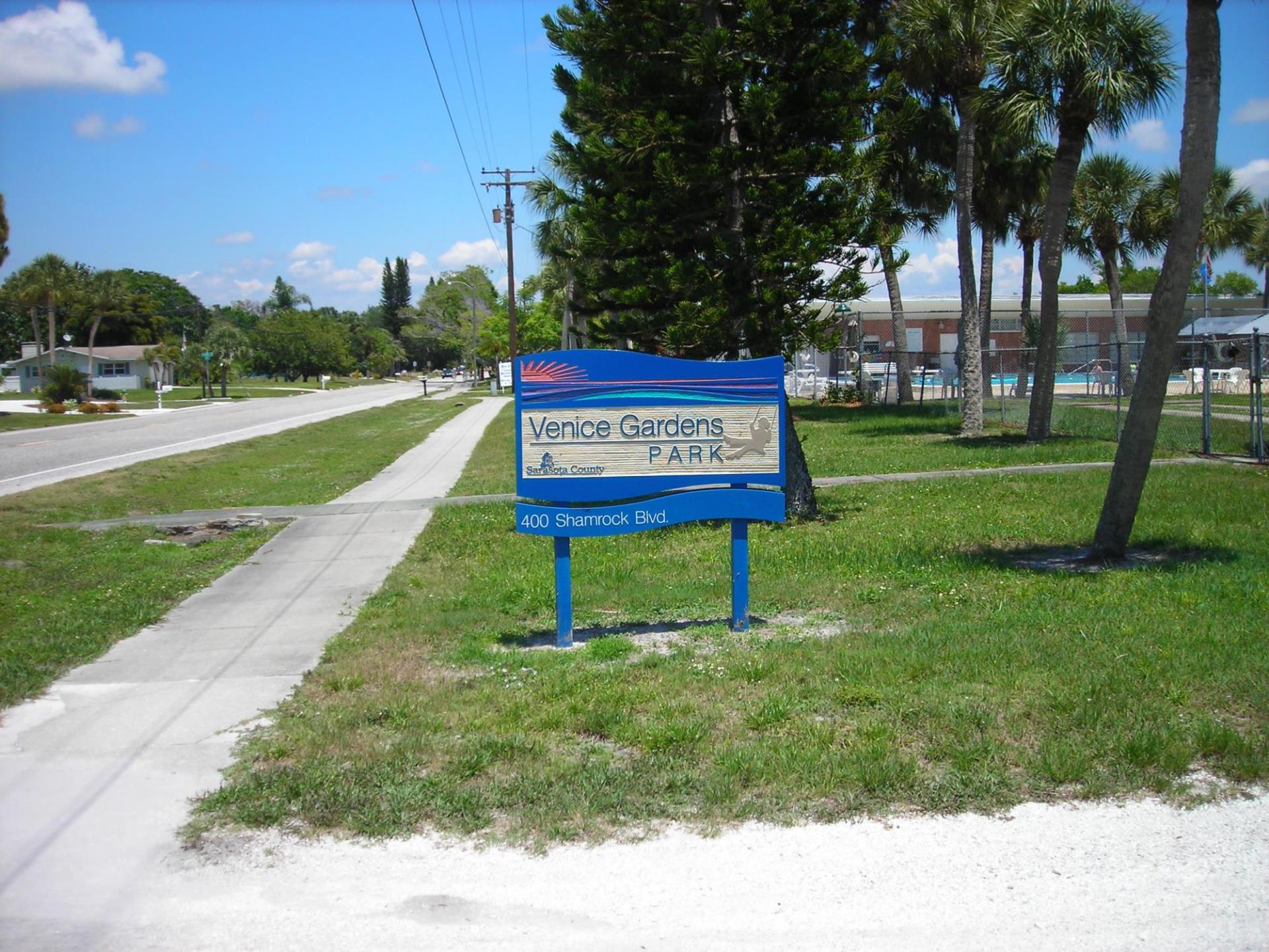 Venice Gardens Park Sign