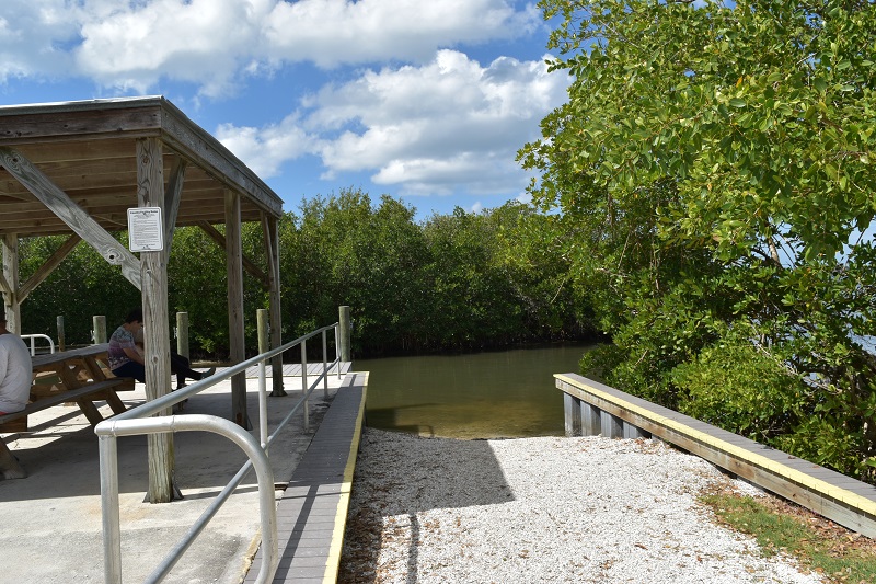 Wharf canoe launch